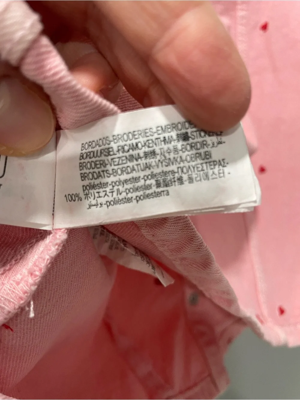 Zara Pink Dress with Red Heart Dots